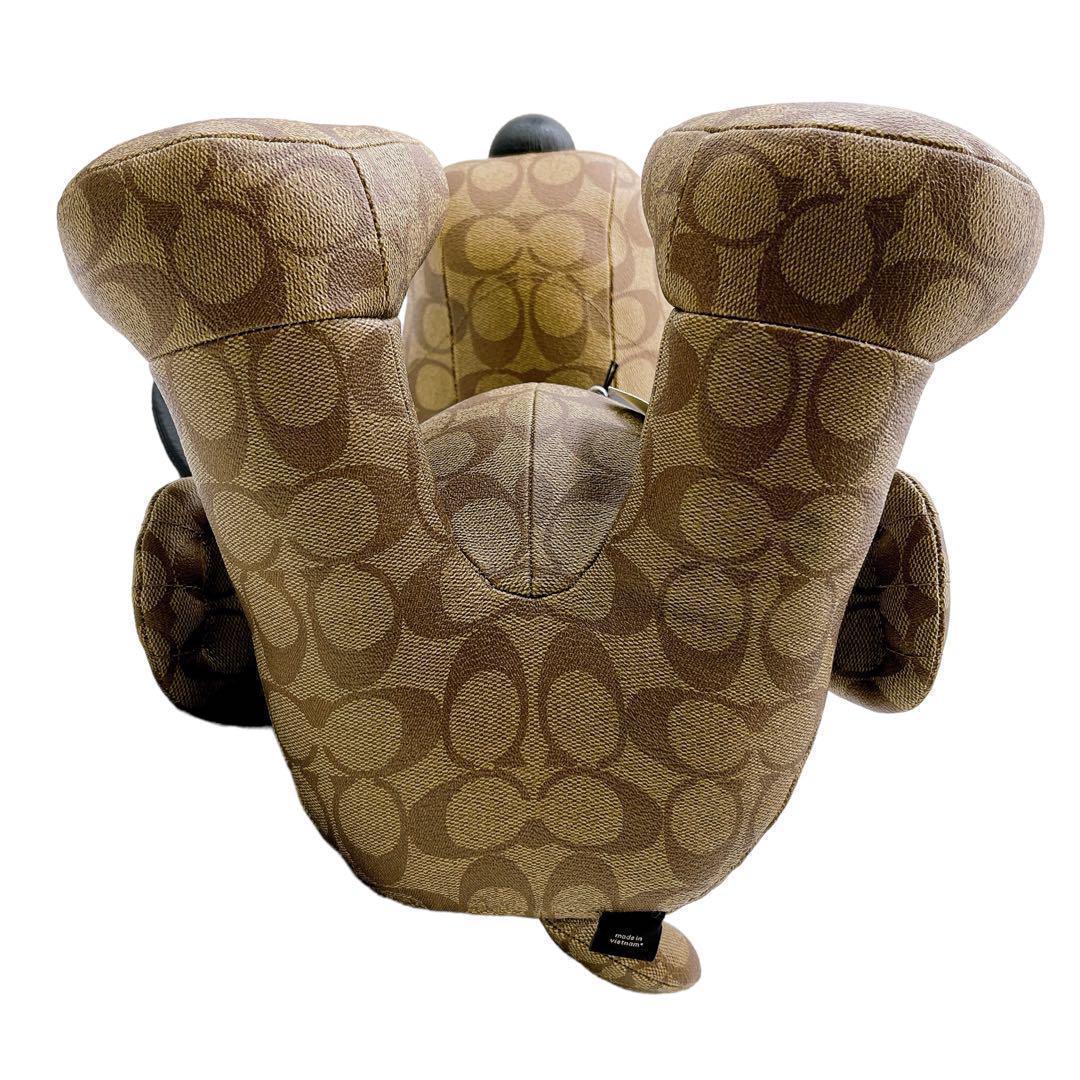 極美品 コーチ 5405 ぬいぐるみ スヌーピー 茶 ブラウン ユニセックス