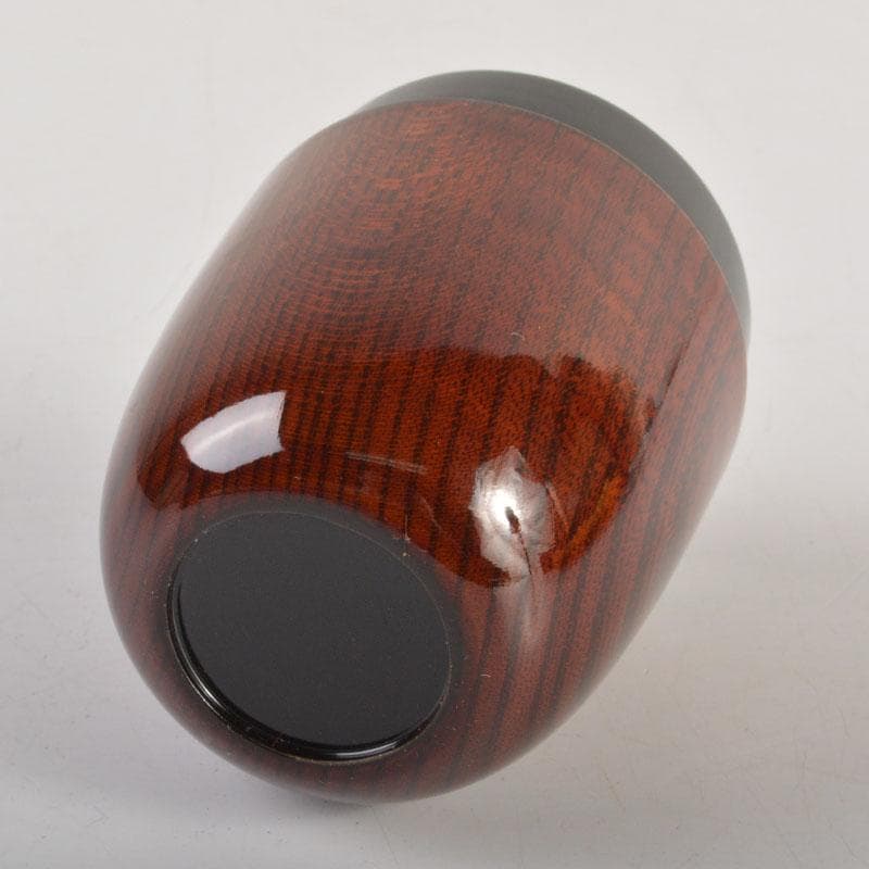 茶道具　漆塗　きれいな木目の棗　時代箱付　V　6715