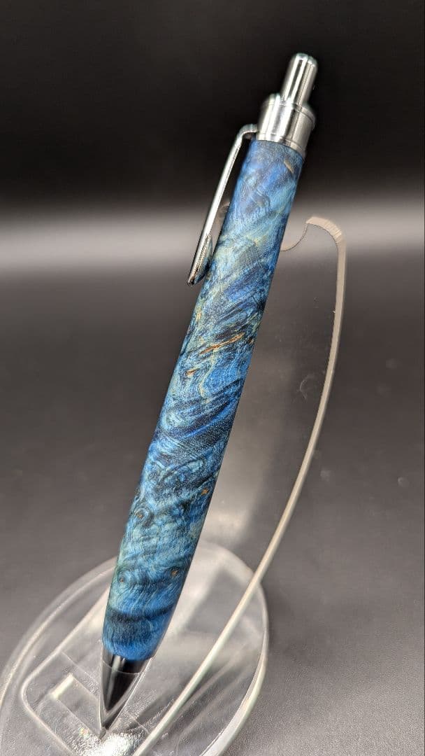 396ペン工房翌檜　スタビライズドウッドバーチバール　木軸シャーペン　ボールペン