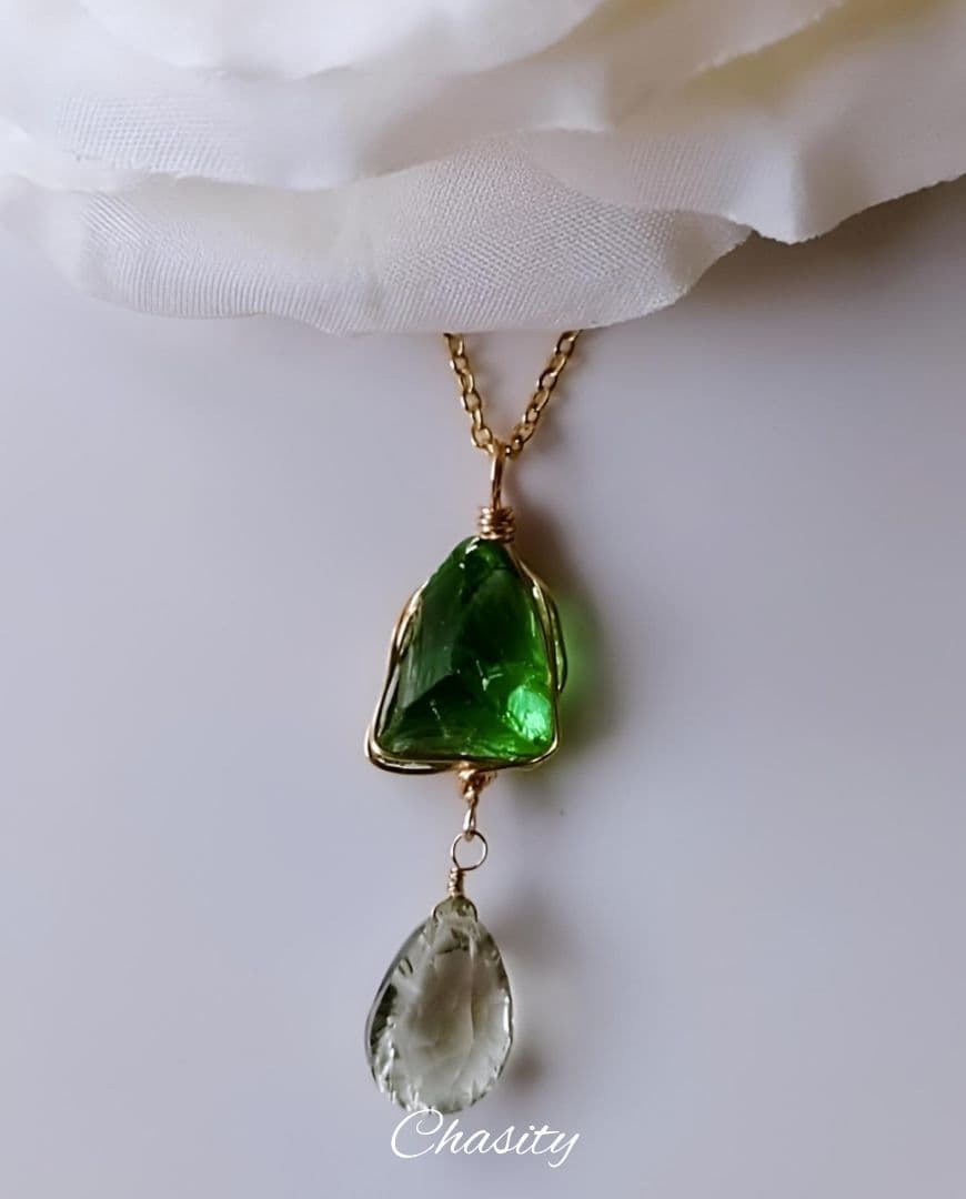 Kgf14 希少 アンダラ 「変容の扉」 エメラルドシフト グリーンアメジスト