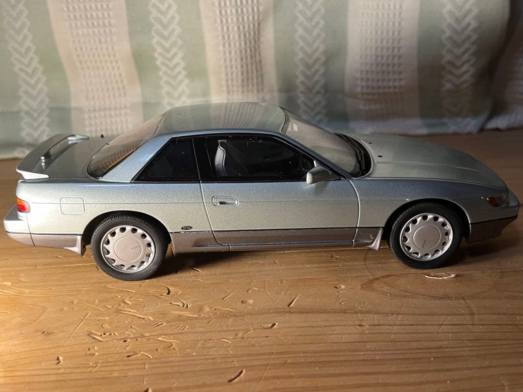 【激レア】京商　S13シルビア　ライムグリーン　1/18