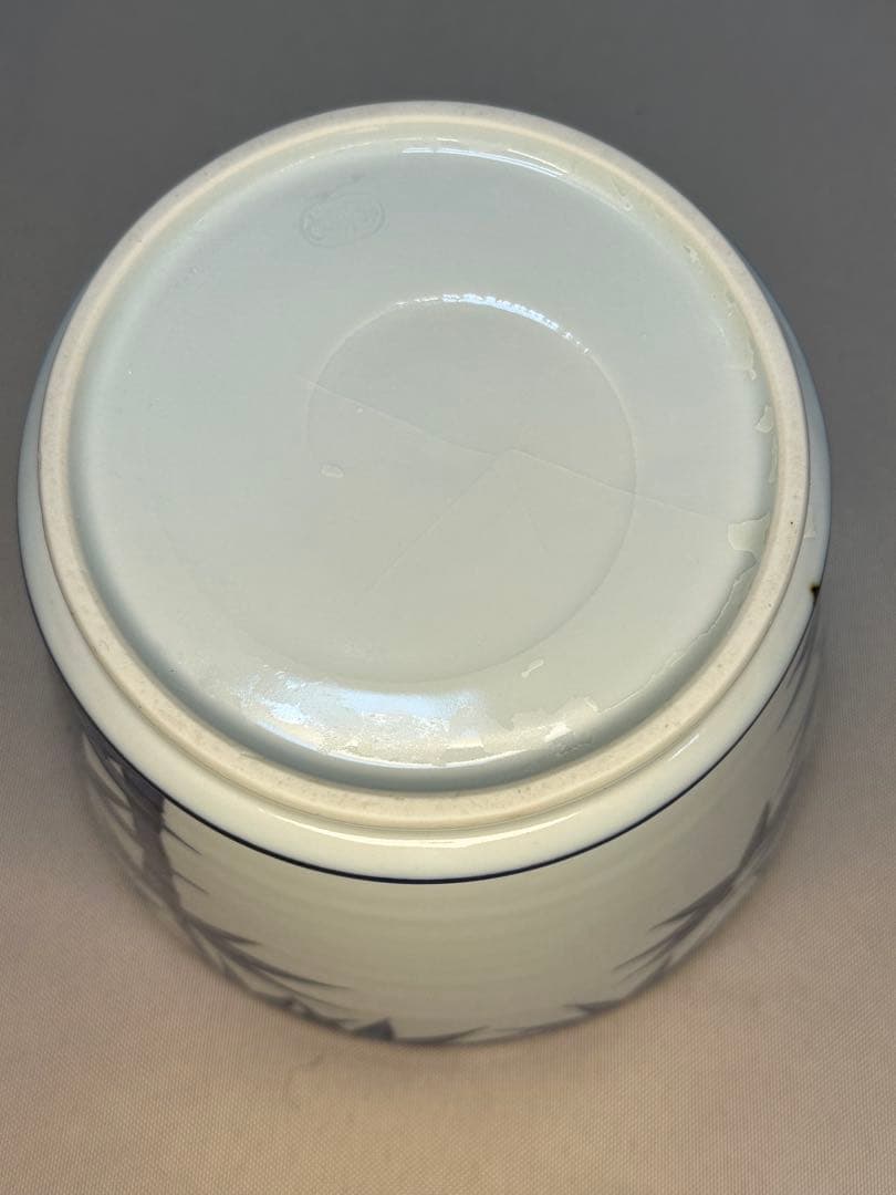 GACHAN茶道具　水指　真葛香斎　染付竹絵 即中斎　書付