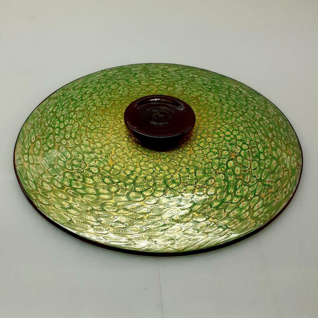 MURANO GLASS 28cm 大きな ミルフィオリ プレート皿