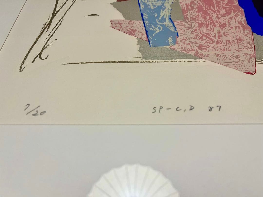 ⭕️ 真作 美品 島州一 シルクスクリーン (SP - C,D 87) 状態良好