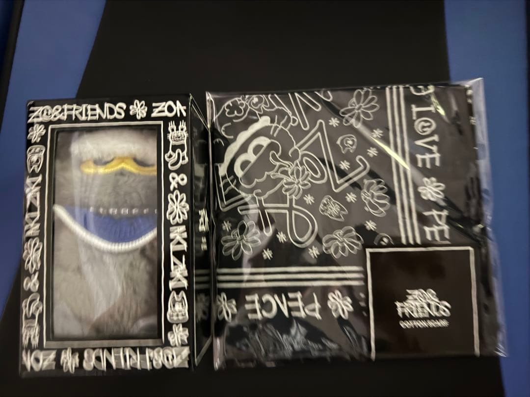 ZO&FRIENDS ぬいぐるみ キーリング スカーフ 2点