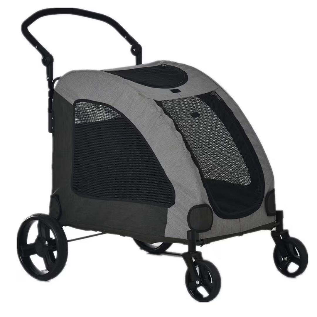 【新品】犬用ペットカート メッシュ窓付き 45kg 中型犬 大型犬