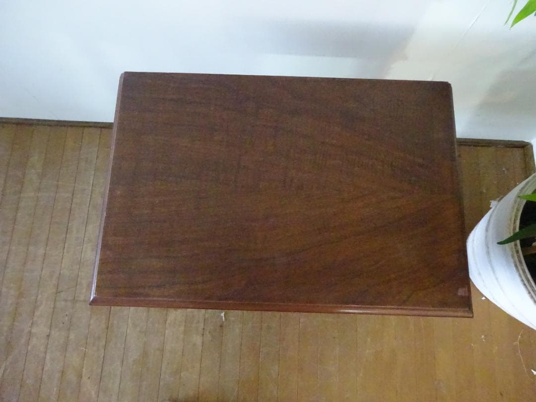 イギリスアンティーク　サイドテーブル　飾り台　花台　オーク材