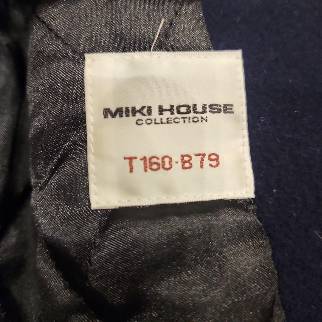 美品✨ミキハウス コート ネイビー　160cm　受験　ユニセックス　日本製