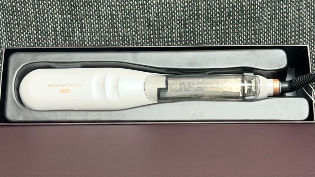 wavy talk スチームストレートブラシ ホワイト