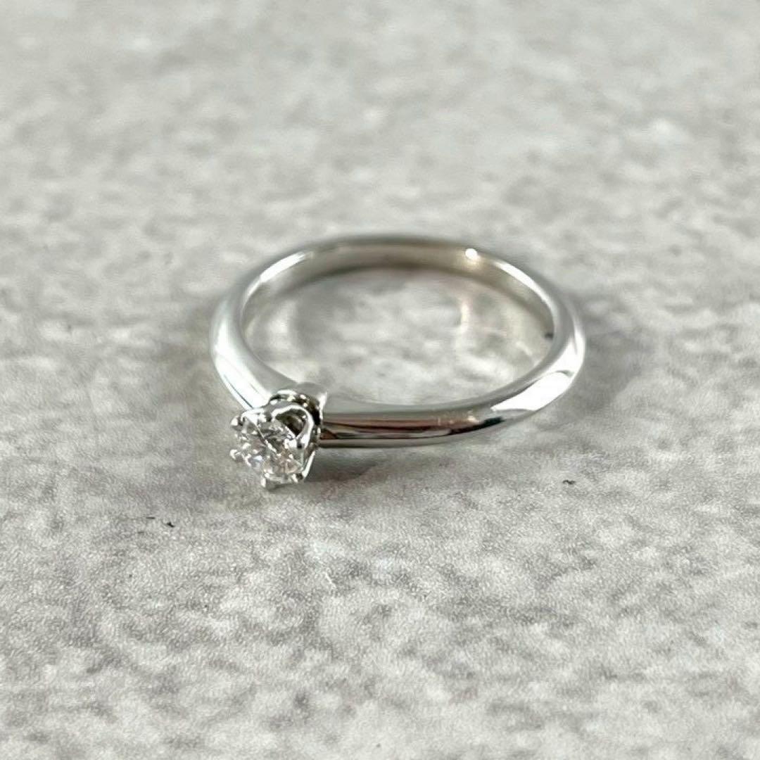 極美品✨Tiffany ソリティア セッティング リング Pt950 ダイヤ