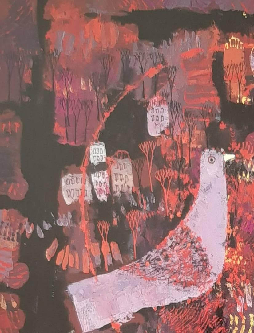 早川義孝、「秋物語」、希少画集の額装画、四季、風景、人気作品