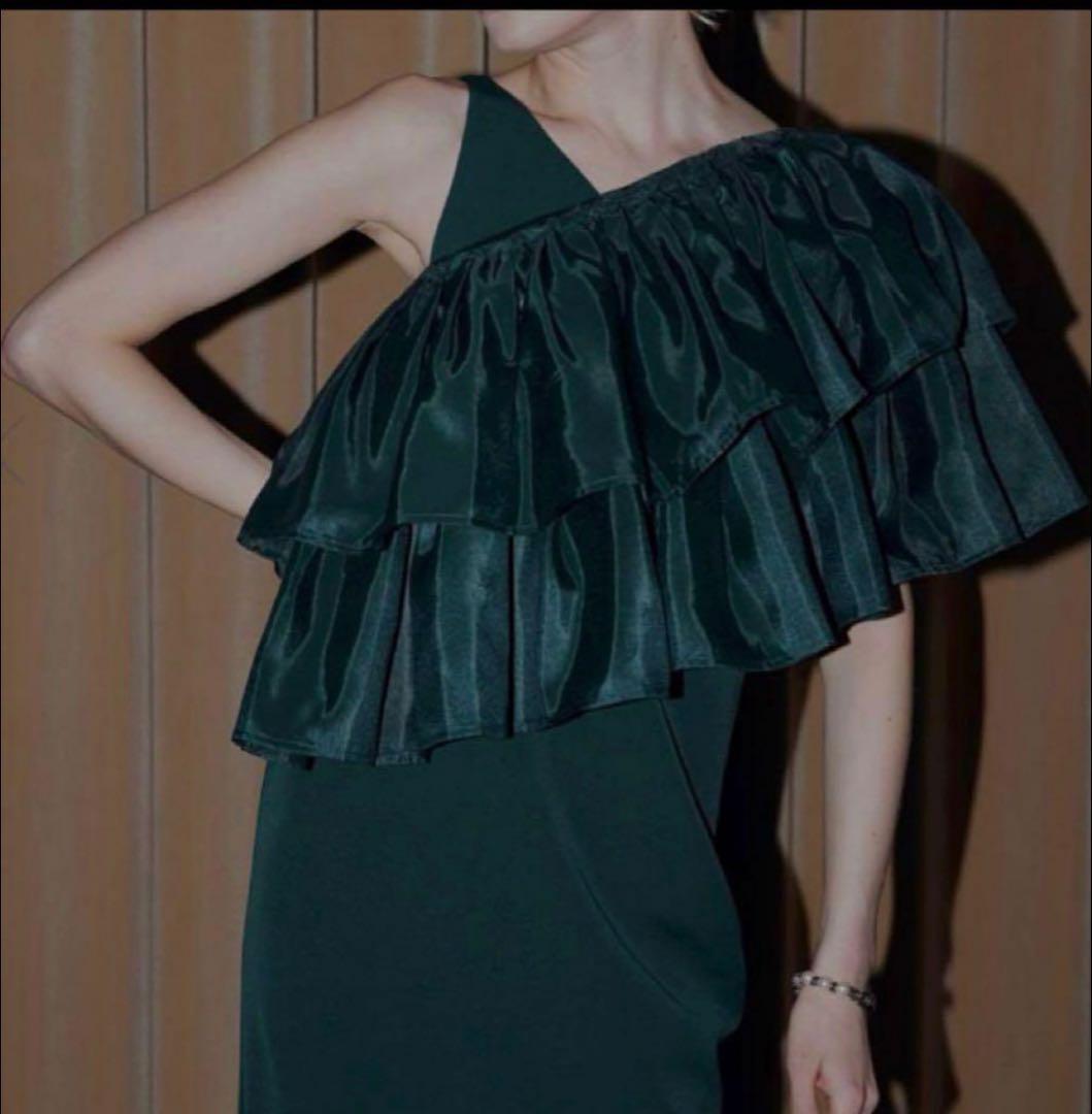 【amerivintage】最終値引き！ワンショルダーフリルワンピース