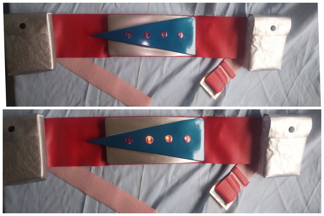 ラスト 鬼安 再再値下げ 光る ライダーマン コスプレ ベルト