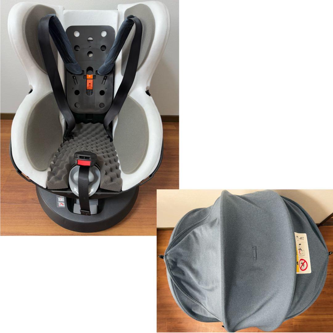 【極美品】エールベベ・クルット5 Oui デニムブルー　ウィ ISOFIX