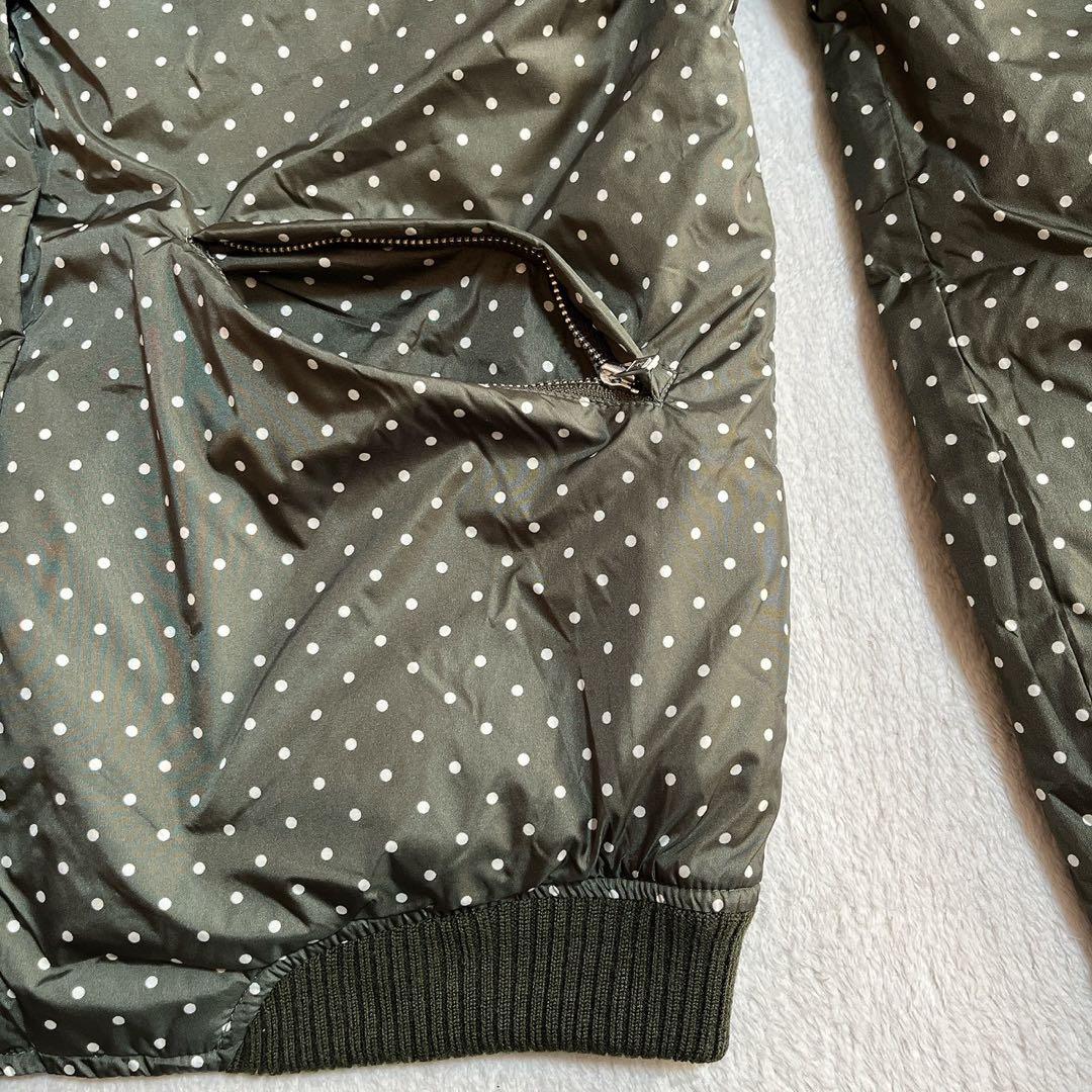 極美　パーリーゲイツ　リバーシブル　ダウン　ジャケット　ベスト　水玉　ドット　L