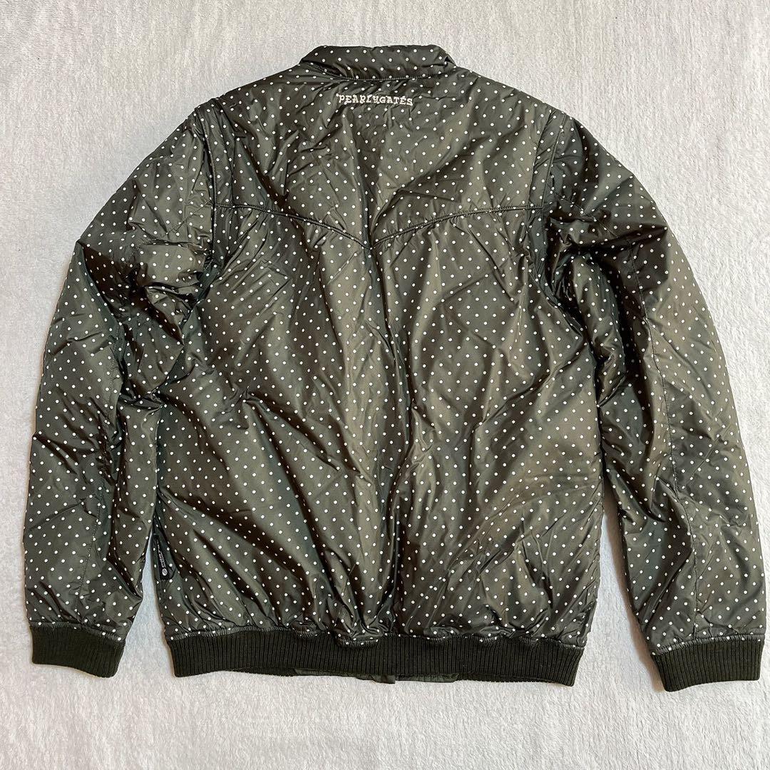 極美　パーリーゲイツ　リバーシブル　ダウン　ジャケット　ベスト　水玉　ドット　L