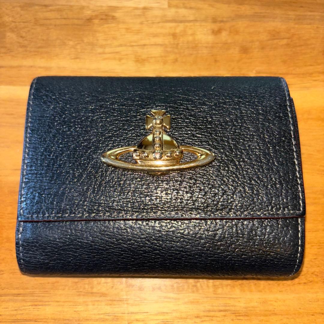 Vivienne Westwood 三つ折り財布　ブラック