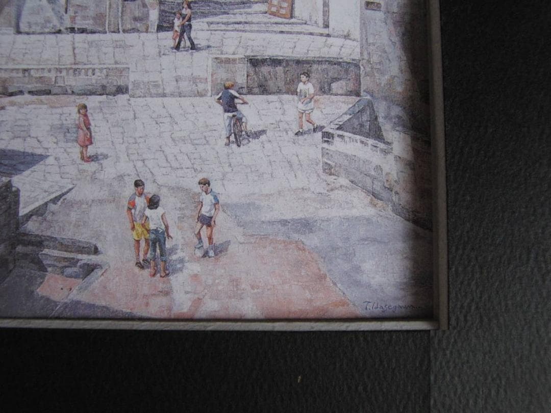 長谷川仂、【夏の陽射しの中で】、希少な額装用画集より