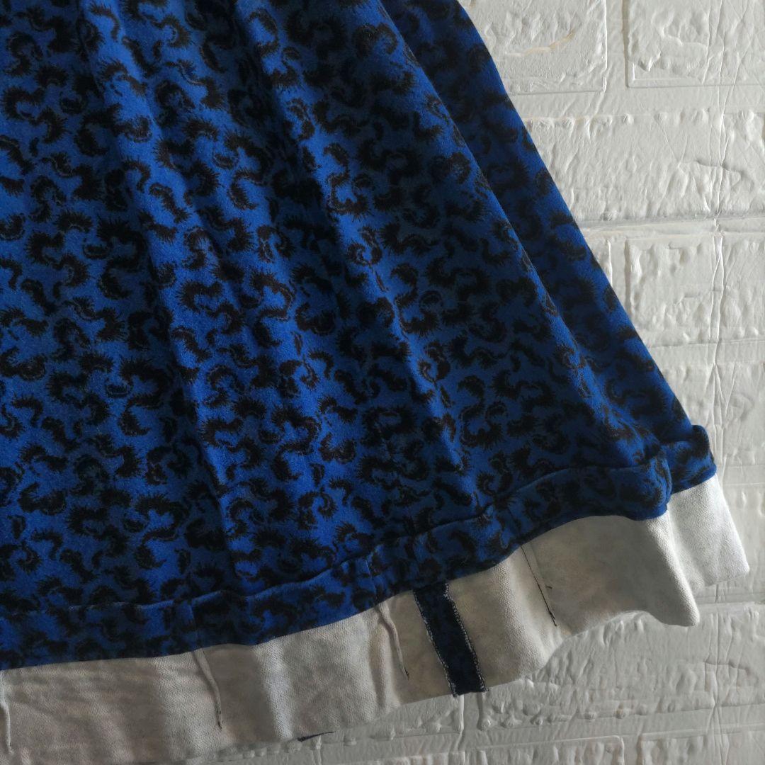 専用✨コムデギャルソン　コムコム　総柄　スカート AD2007 青　ブルー