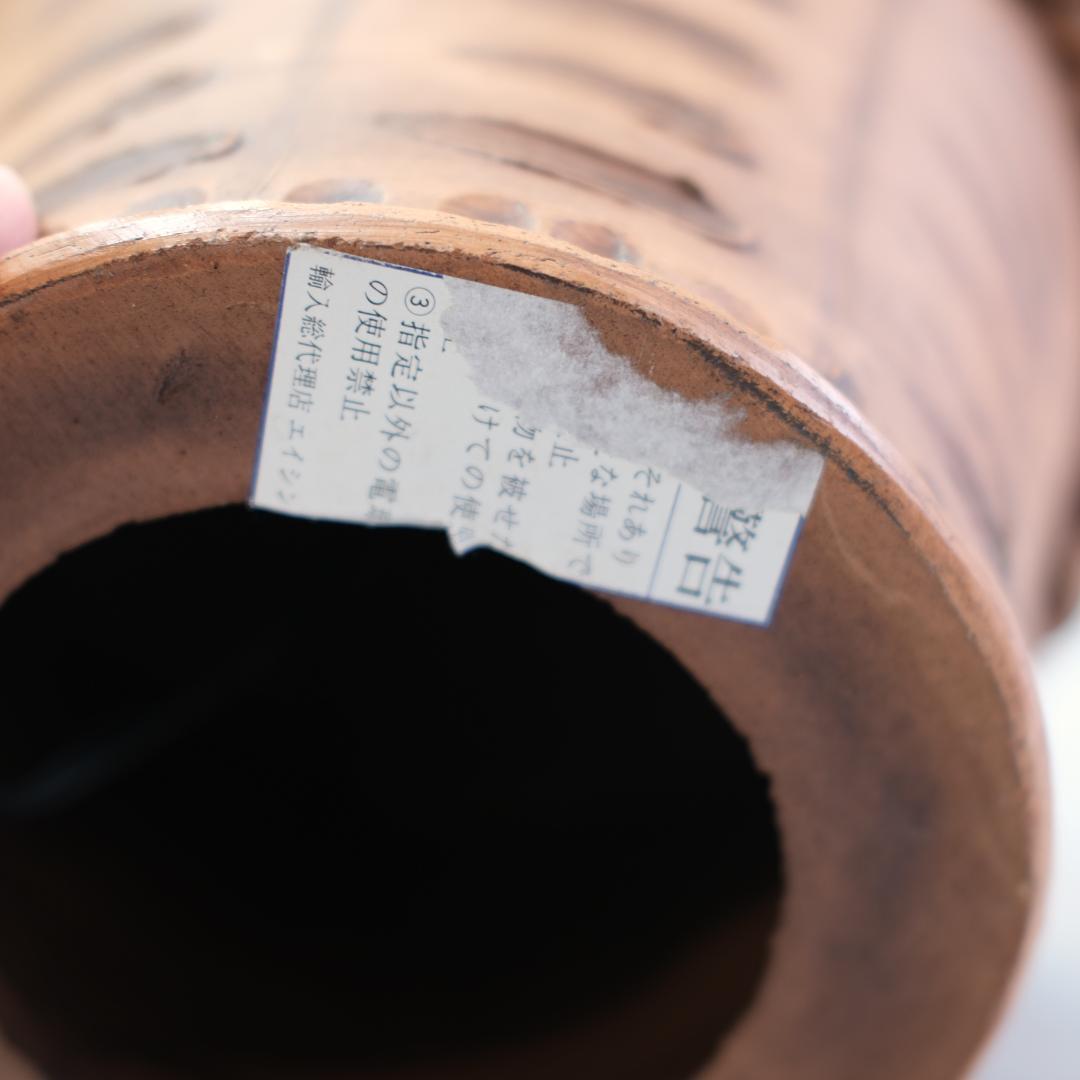 イタリア製 バラの鉢植デザインの照明ランプ