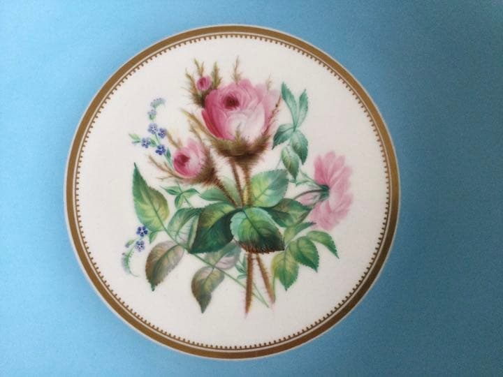 英国アンティーク・ビクトリアン陶器コンポート(イングリッシュ・ローズ)