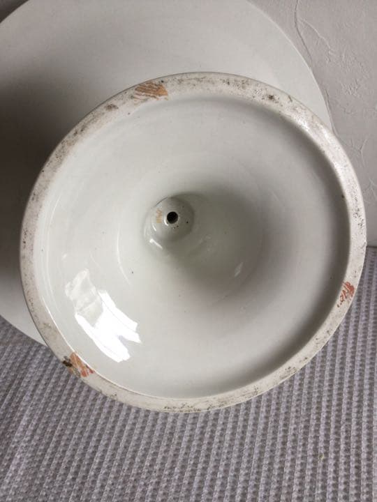 英国アンティーク・ビクトリアン陶器コンポート(イングリッシュ・ローズ)