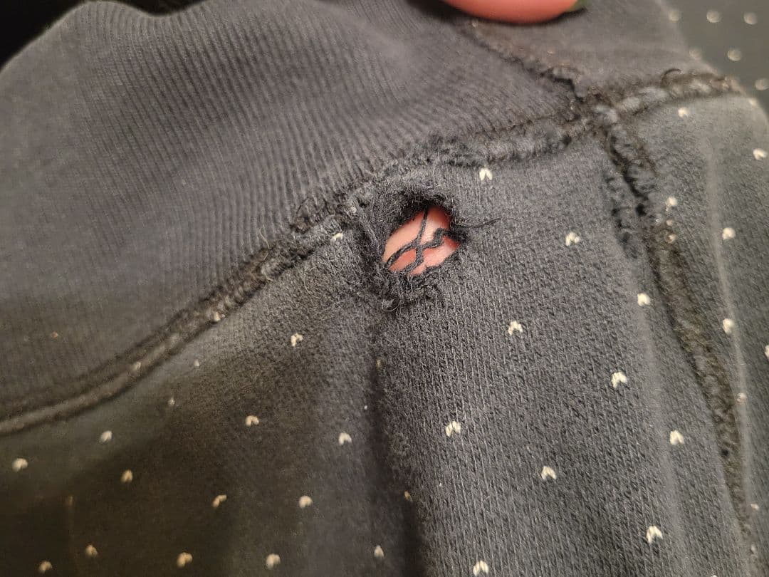 Supreme 難アリ ハートドット柄 ジップアップパーカー