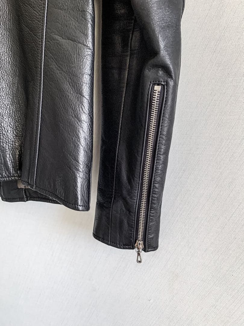 【定価30万円・EXILE着】　コールブラック 極上イーグルレザージャケット