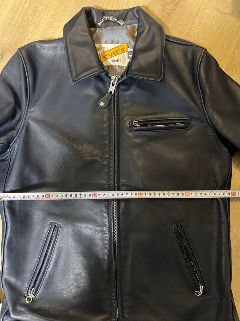 Schott Perfecto シングルライダース 40 ダークネイビー