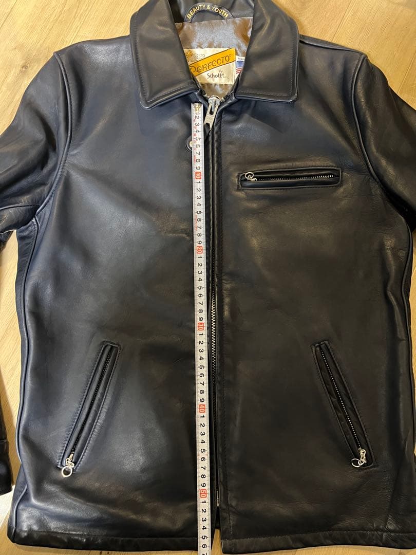 Schott Perfecto シングルライダース 40 ダークネイビー