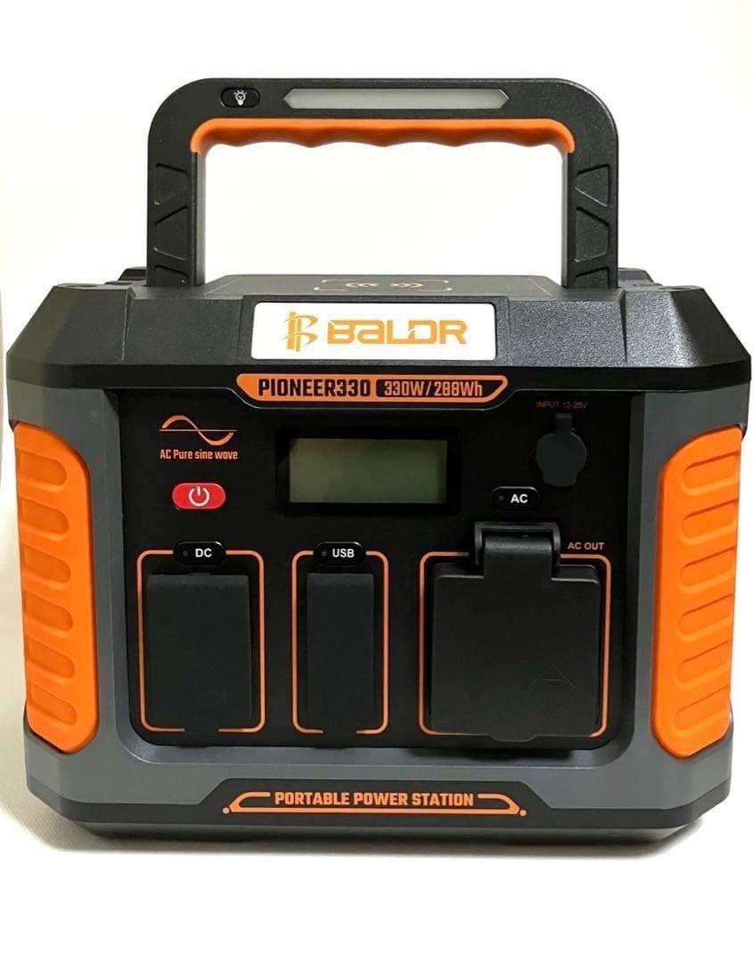 ポータブル電源330W 大容量　防災　キャンプ　アウトドア