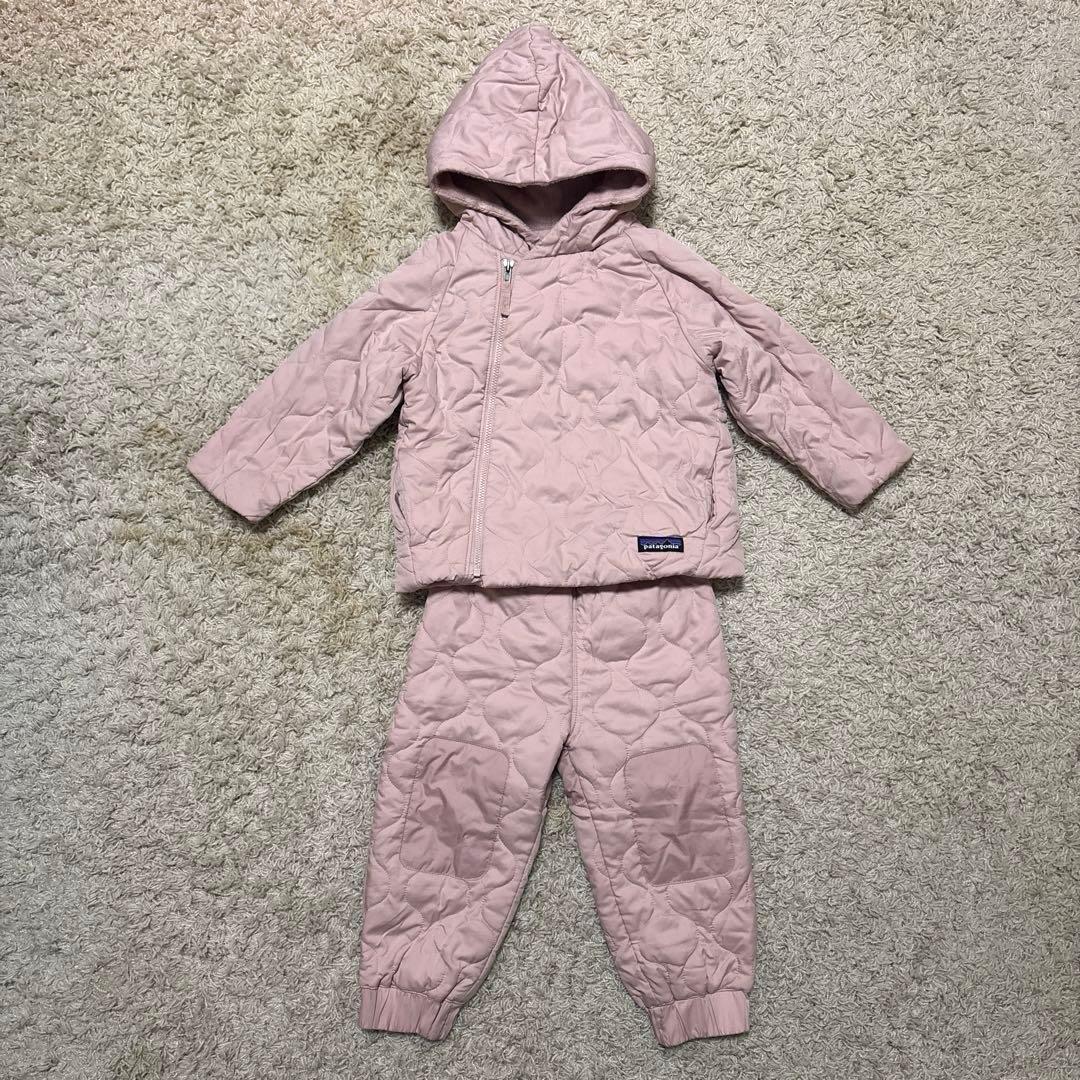 【美品】Patagonia ベビーキルテッドパフジャケット セットアップ 2T