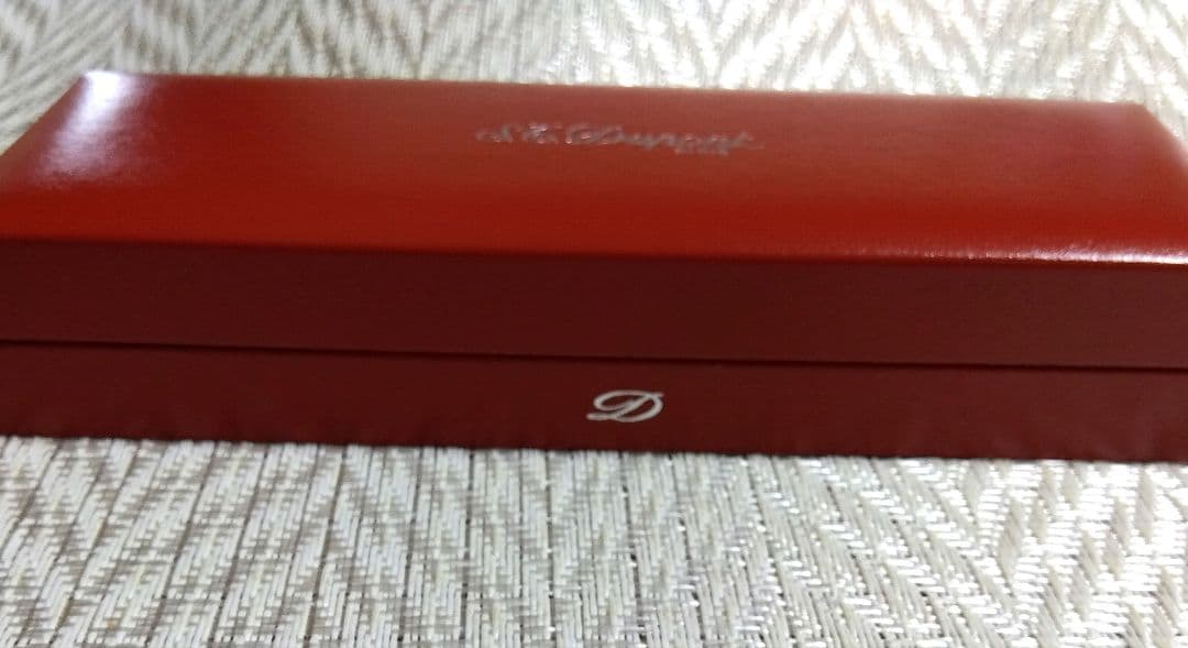 S.T. Dupont シルバーカラーボールペン 専用ケース付き