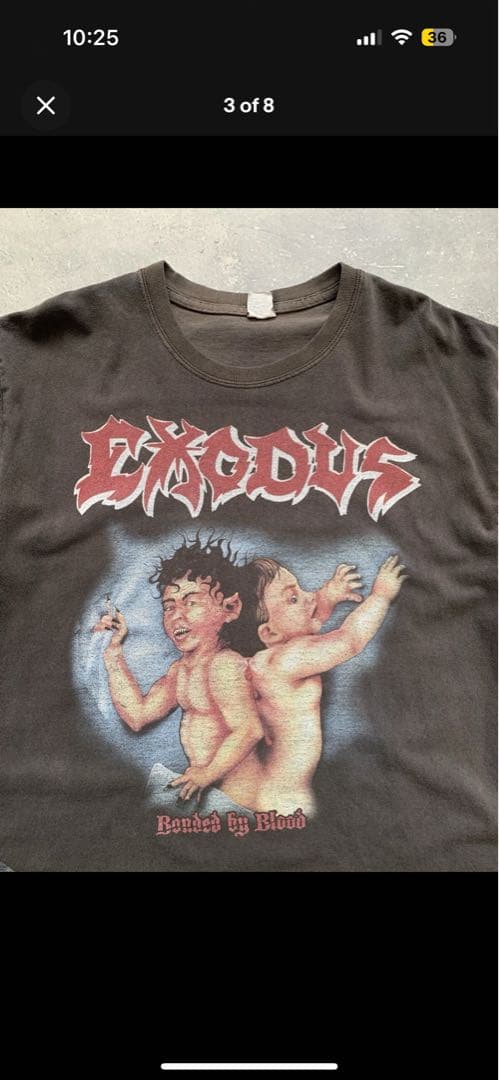 EXODUS バンドTシャツ thrasher ‘90年代 フェード　メタル