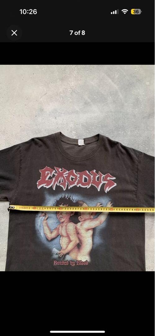 EXODUS バンドTシャツ thrasher ‘90年代 フェード　メタル
