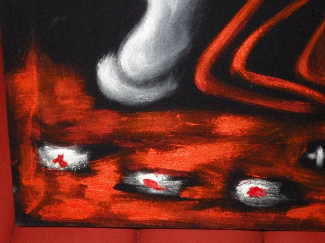 デビル★トイレ★タバコ★喫煙★メキシコ★絵画★アート★壁掛け★悪魔★ビンテージ