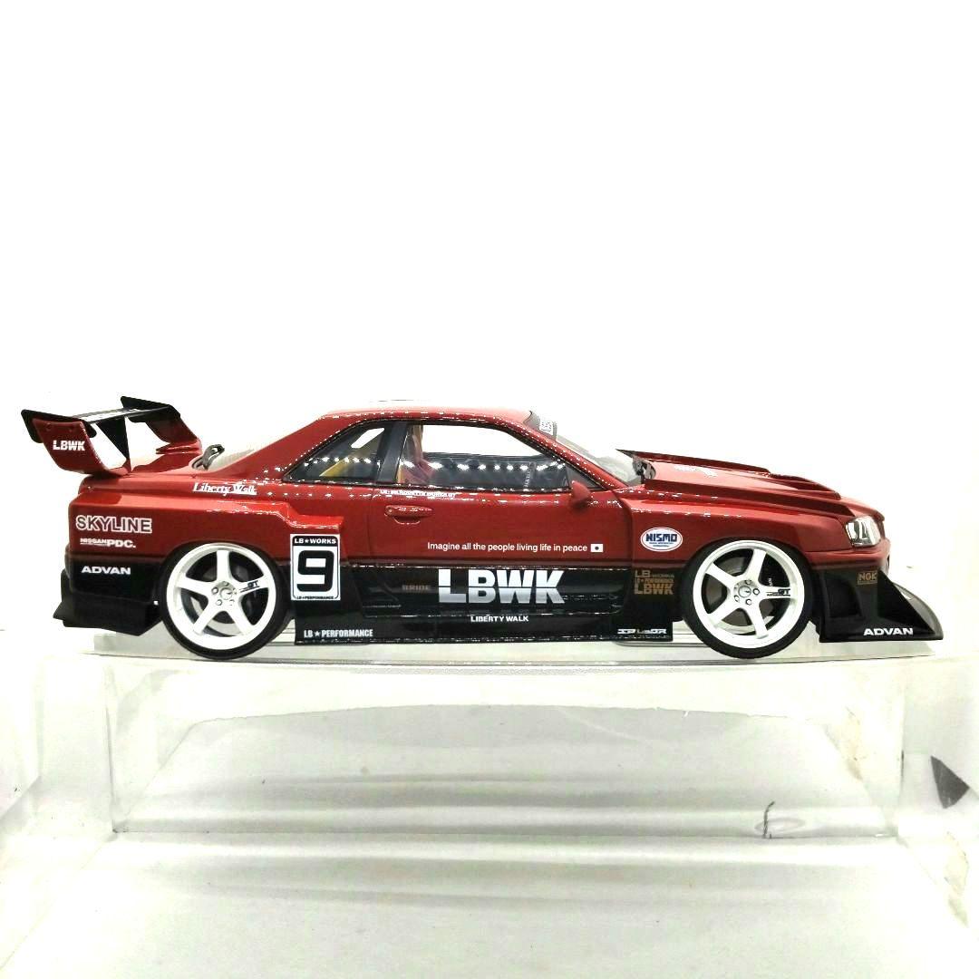 イグニッションモデル １/１８ ＬＢ-ＥＲ３４ スーパーシルエッ スカイライン