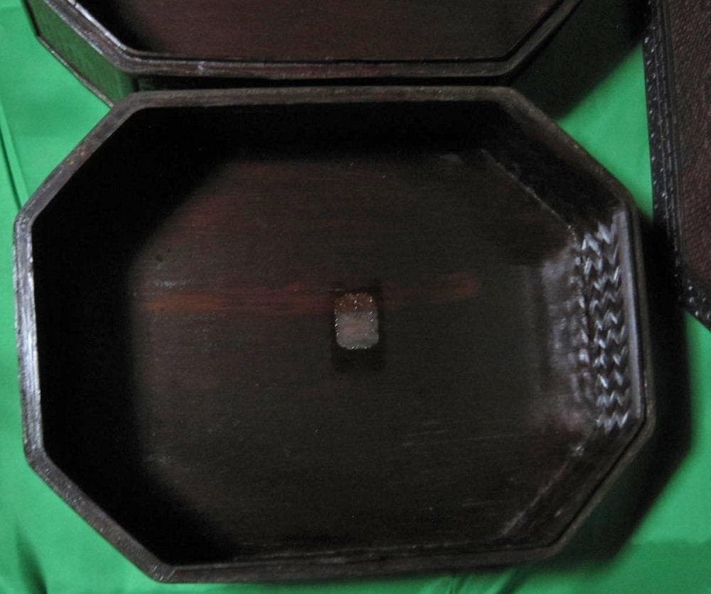 骨董　おかもち　岡持ち 木製三段