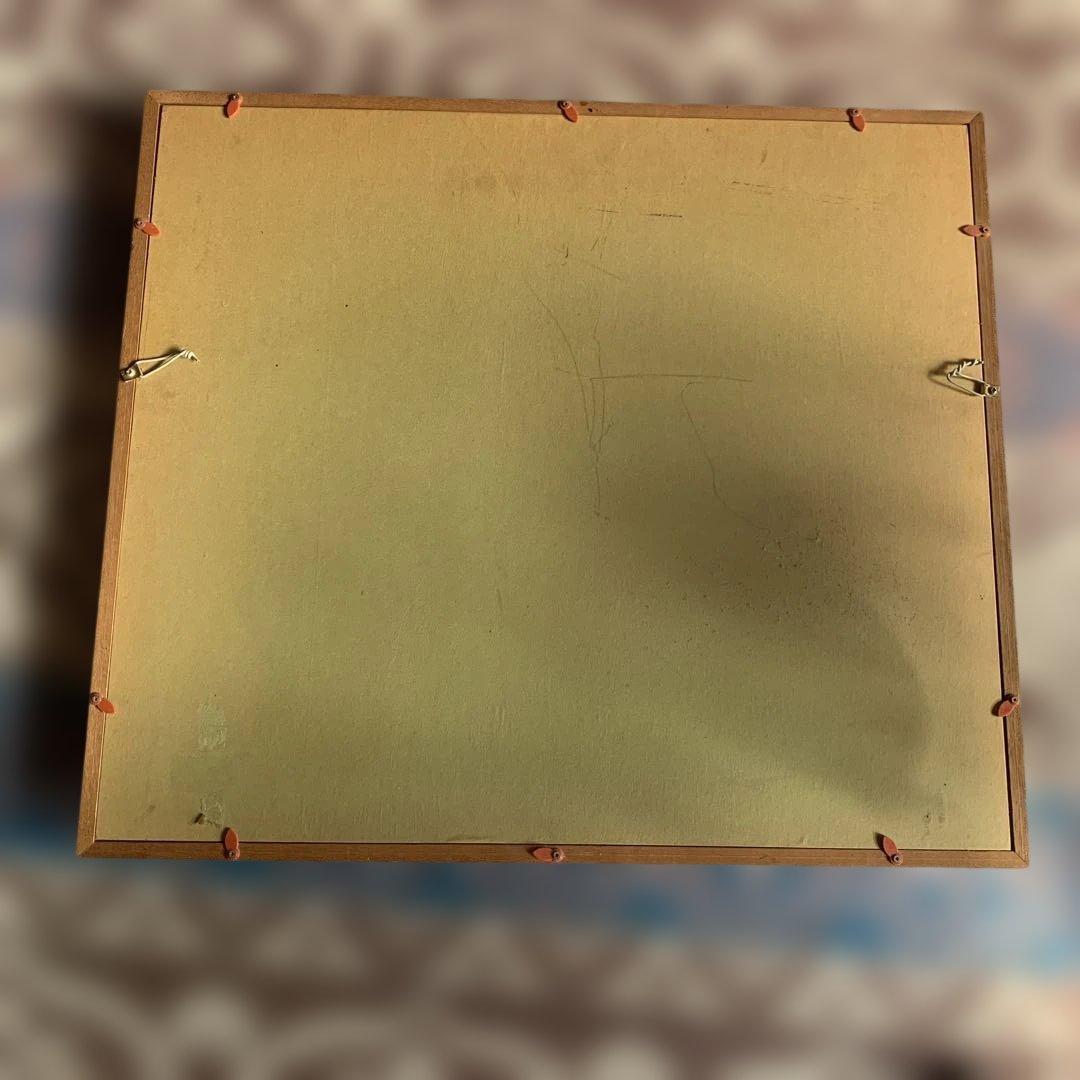 油彩画 風景画 昭和レトロ☆木製フレーム額縁付き。インテリア