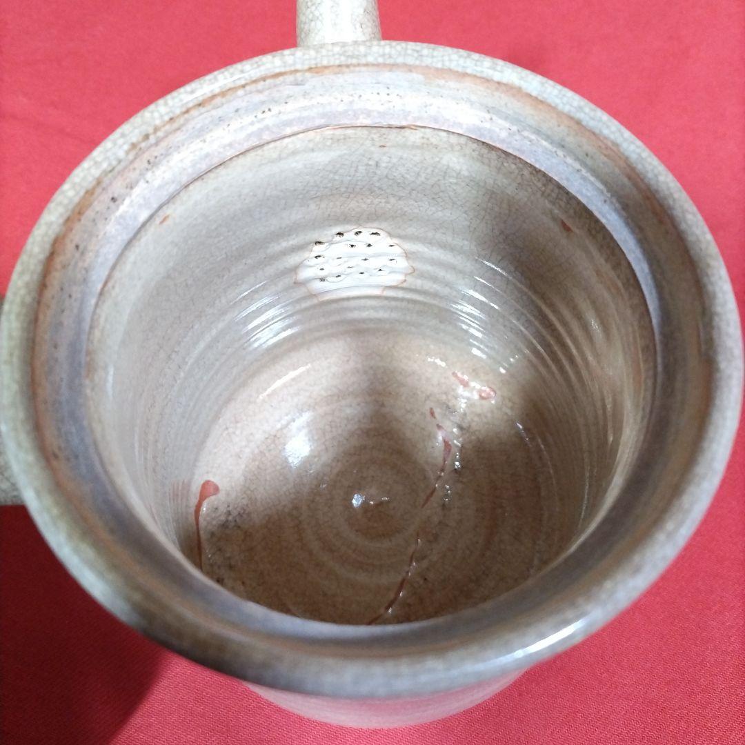 萩焼の大きな横手急須 田原陶兵衛 箱無 昭和初期 煎茶道具 宝瓶