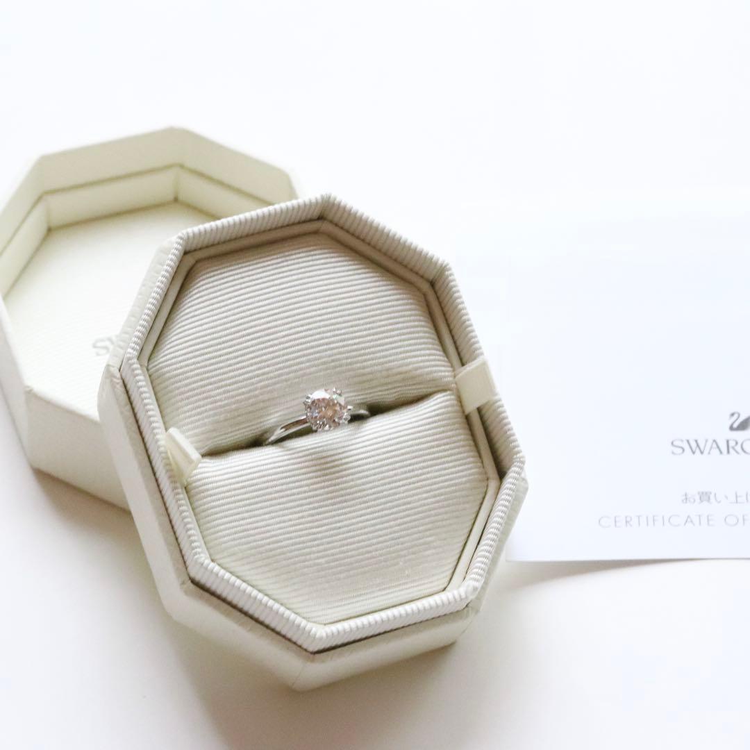 超美品 スワロフスキー Stilla リング ジルコニア シルバー