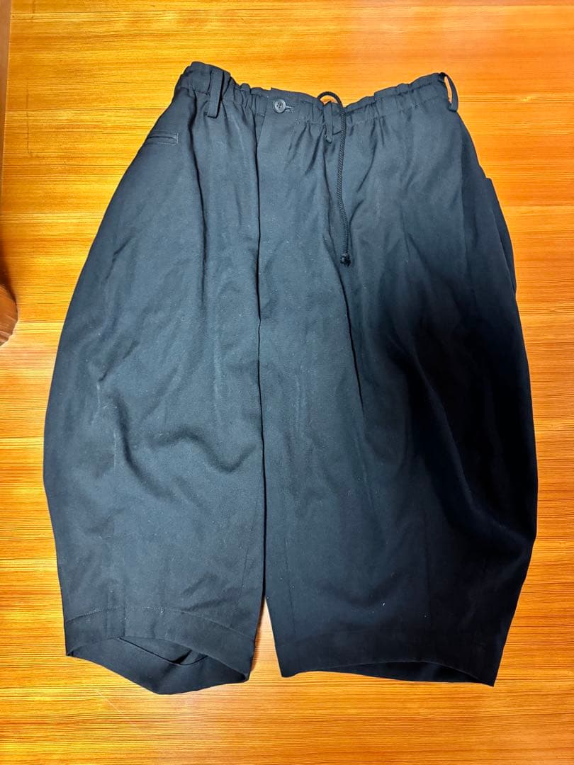 yohji yamamoto POUR HOMME22ssダーツクロップドパンツ
