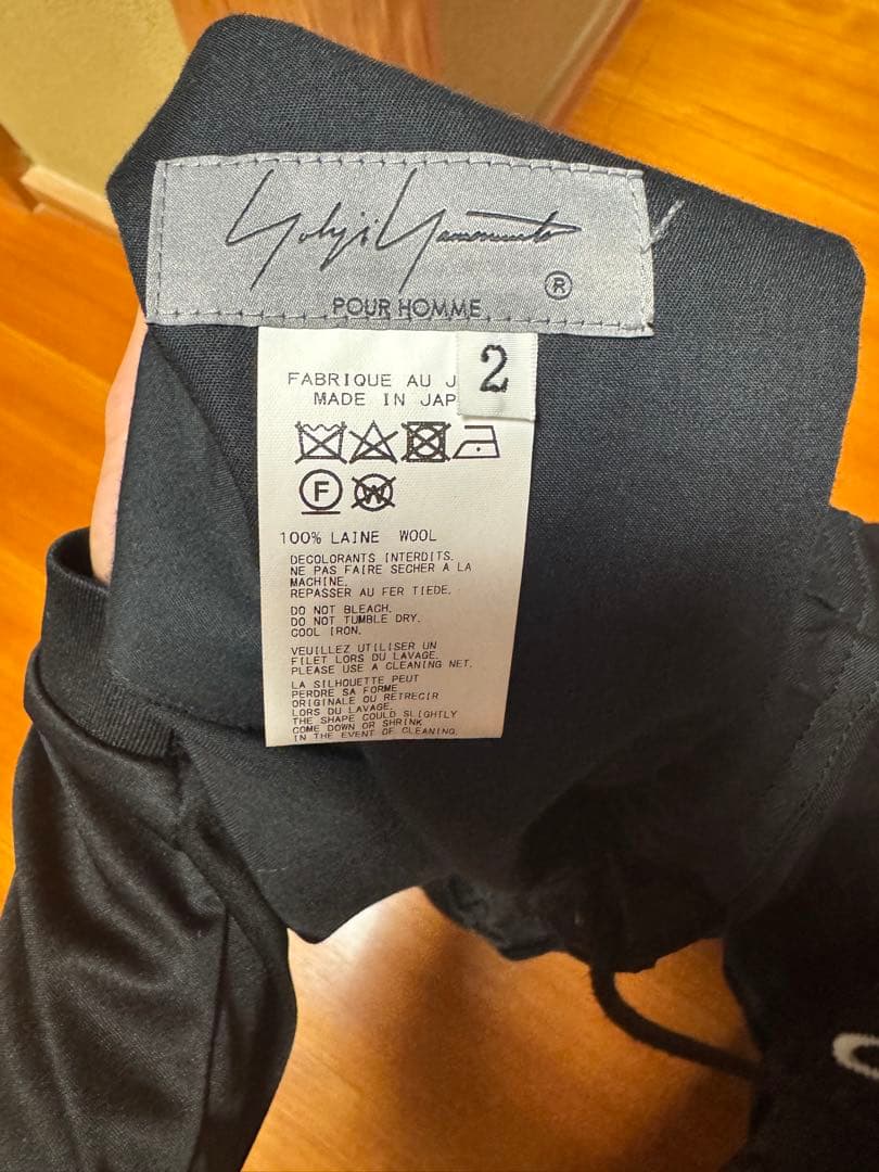 yohji yamamoto POUR HOMME22ssダーツクロップドパンツ