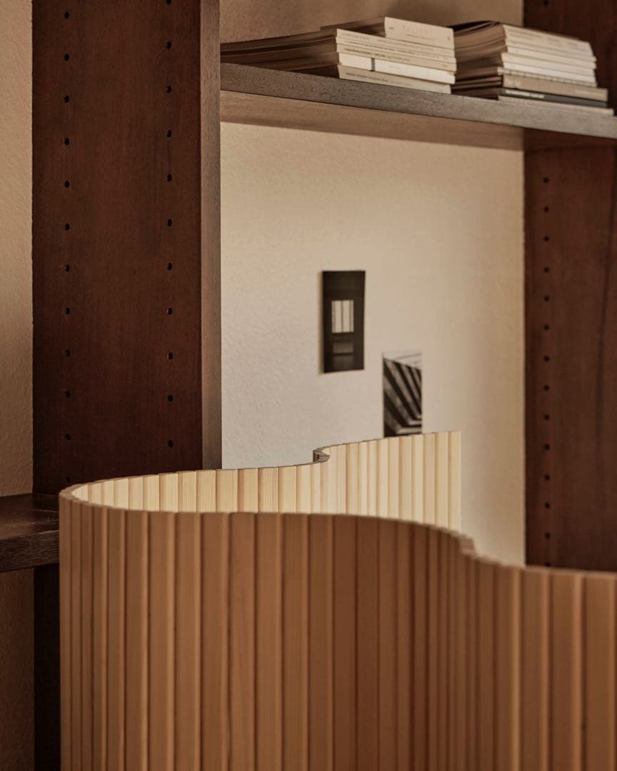 木製 波形パーテーション 縦（高さ）約150cm x 横幅200cm