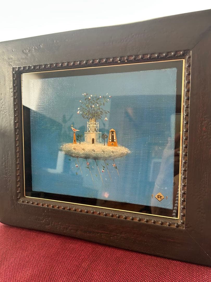 専用山本　明比古　【雲の音】　油彩　3号 印あり。