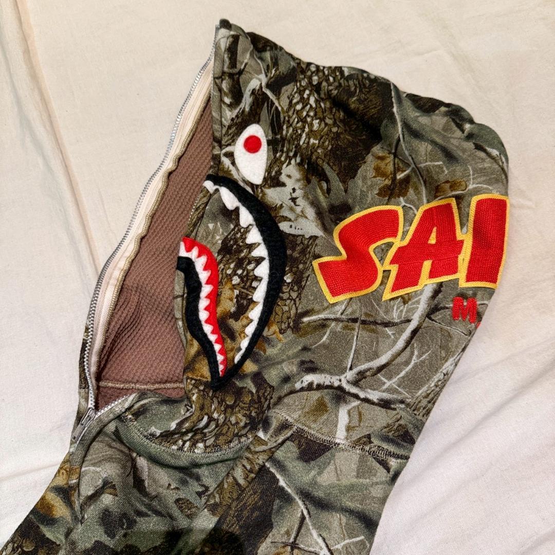 25aw新品正規品 SAINTM×××××× BAPE ZIP HOODIE M