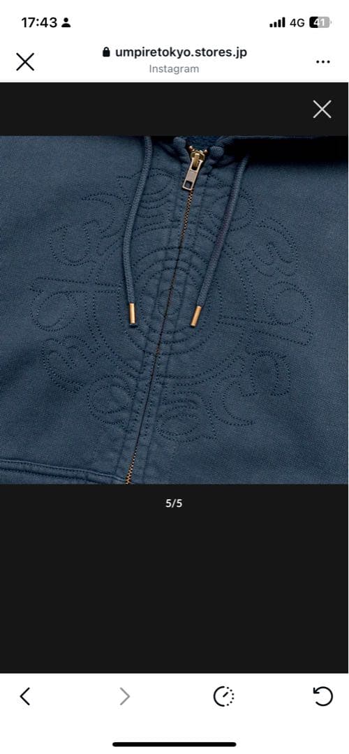 bedlam ジップパーカー