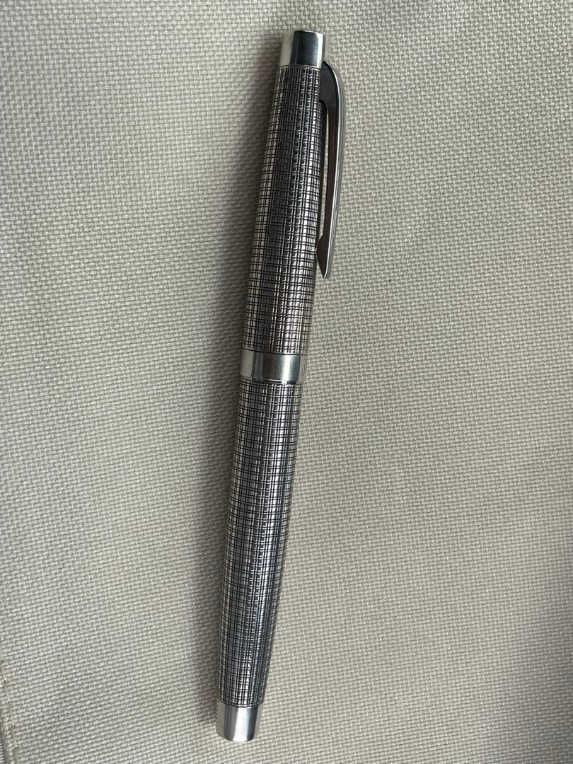 万年筆 PLATINUM プラチナ 18k WG 極細