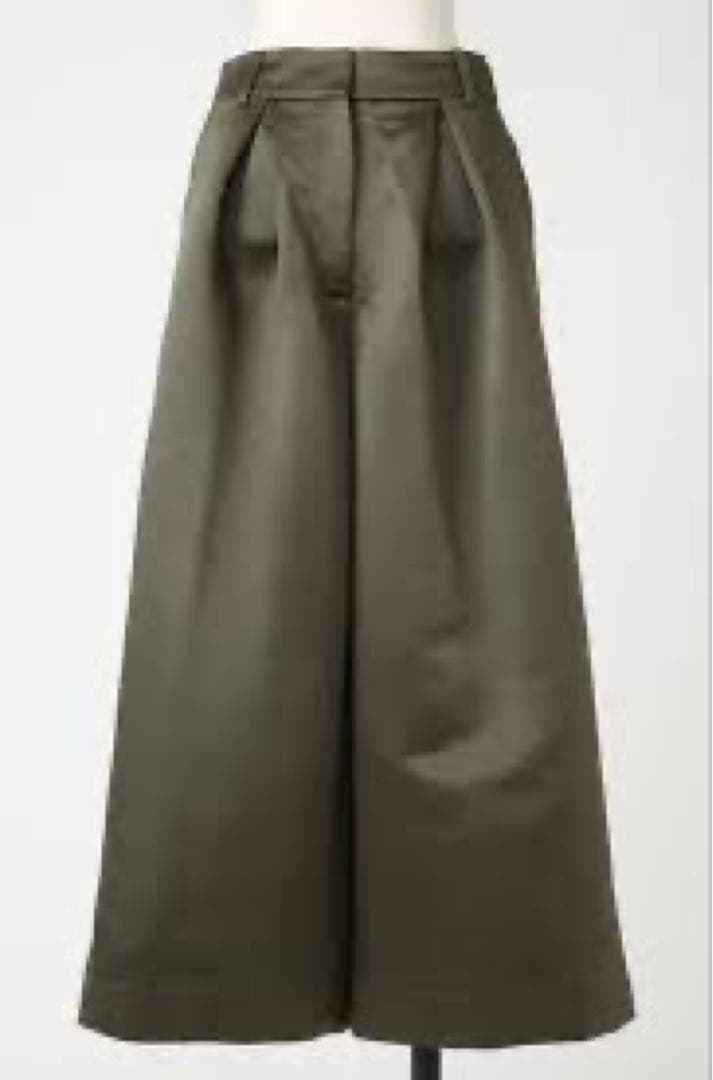 RoseHeve オリーブグリーン ガウチョパンツ タック入り
