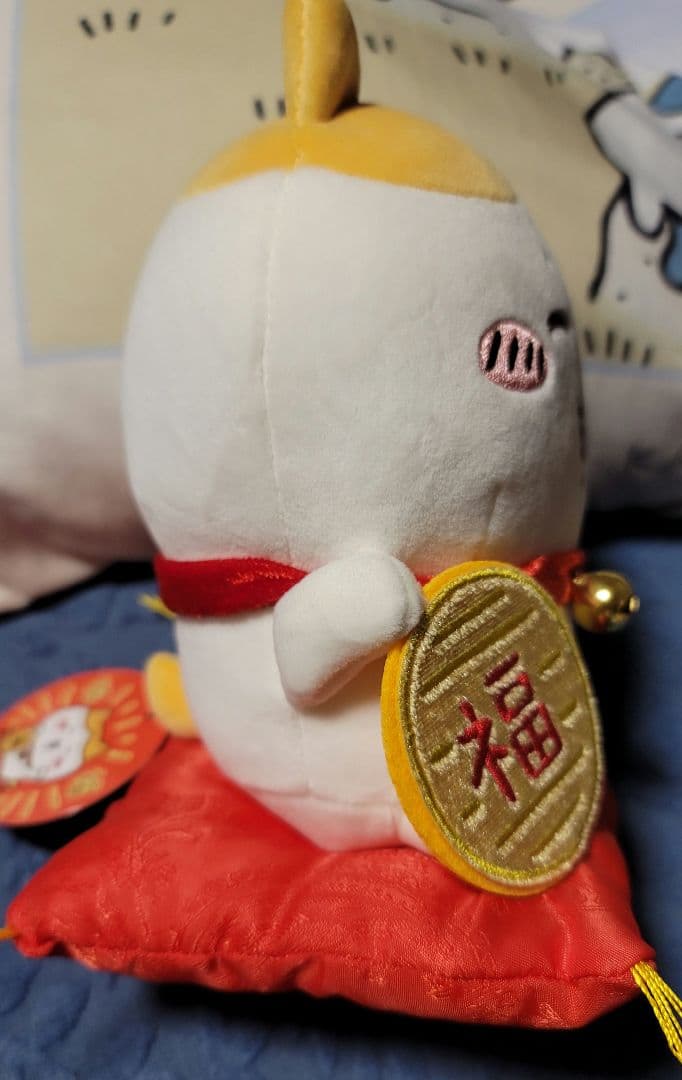 招福 ハチワレ ぬいぐるみ S